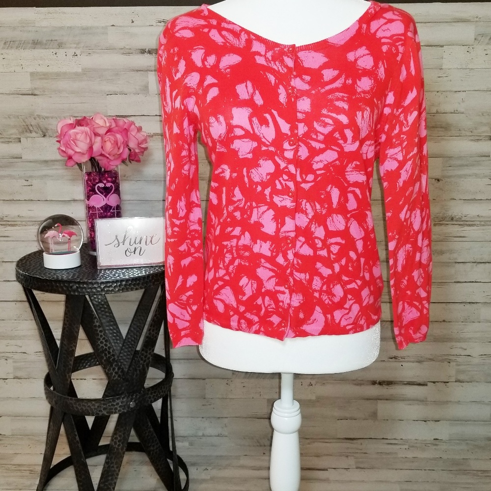Cabi Sorbet Swirl Cardigan, Med